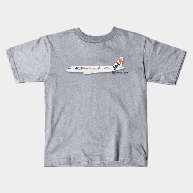 Airbus A320 Kids T-Shirt by GregThompson